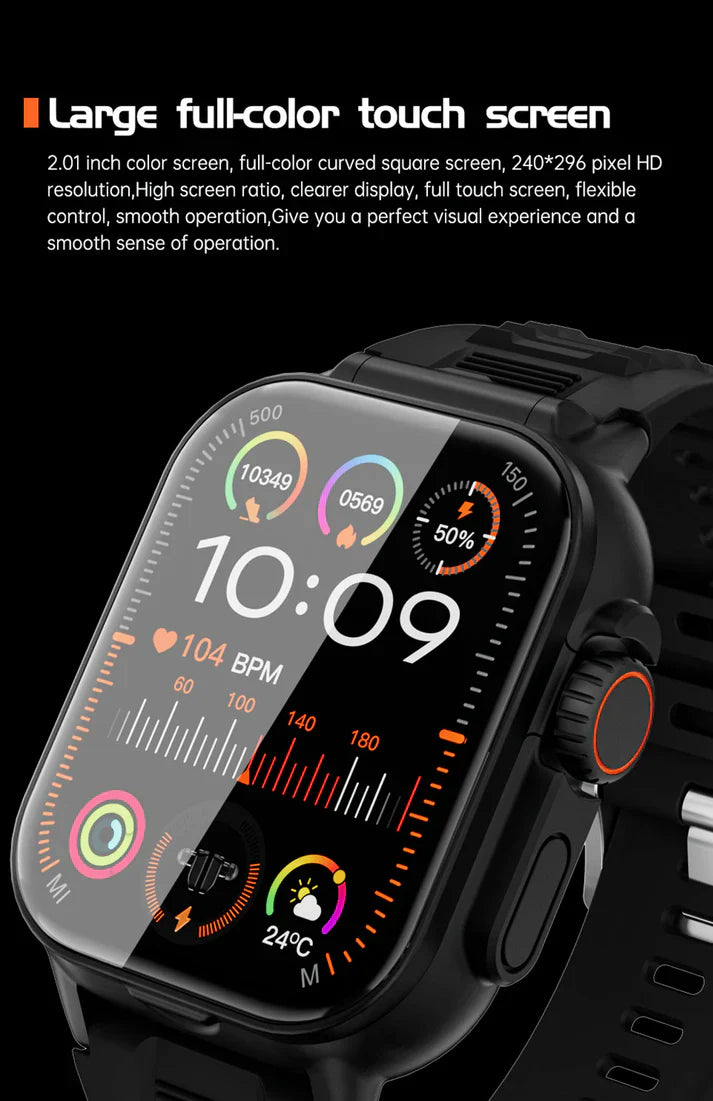 Hepu 2-in-1 Smartwatch – Fitness & Lifestyle Tracker