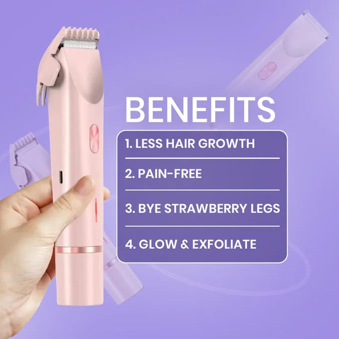 Double Head 2-in-1  Shaver Smooth & Painles Face & Body Shaving