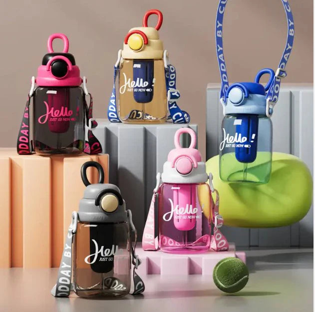Clear Transparent Water Bottle – Portable Hydration Flask
